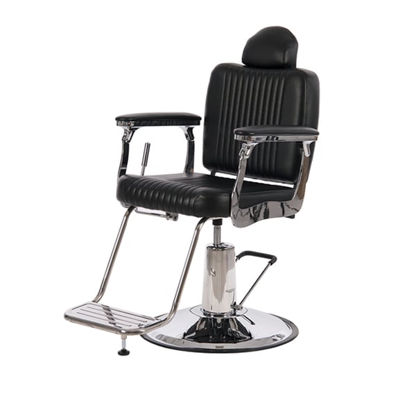 Vidal Friseurstuhl: Bescheidener Stil und gerade Linien, hydraulisch, liegend und drehbar